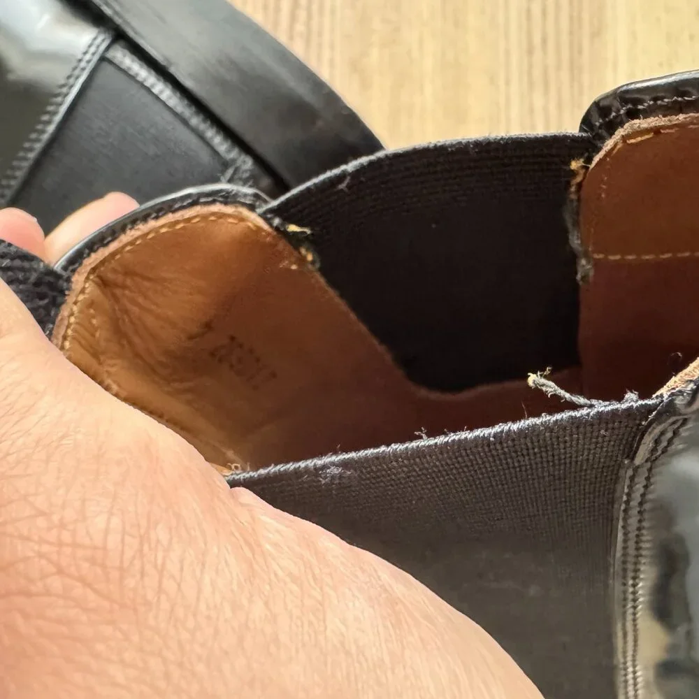 Grenson Women's black patent leather chelsea boots - Picture 9 of 9